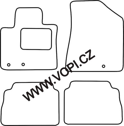 Autokoberce Kia Sorento 2009 - 12/2012 Colorfit (2344)